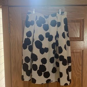 off white with black blots Aline skirt